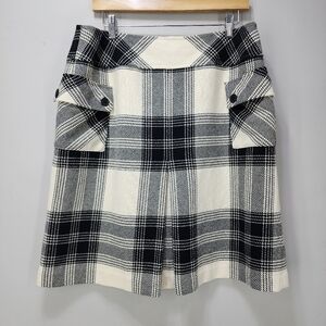 Vintage Talbots Plaid Wool Mini Skirt